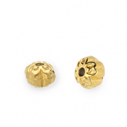 Perles en acier Inox fleur Doré