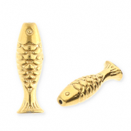 Perles en acier Inox poisson Doré