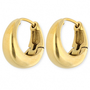 Boucles d'oreilles / créoles en acier Inox Doré