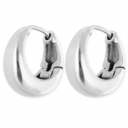 Boucles d'oreilles / créoles en acier Inox Argenté