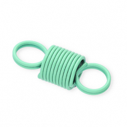 Apprêts colorés connecteur à ressort spirale Vert menthe