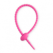 Apprêts colorés colliers de serrage en silicone Rose foncé