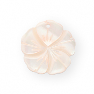 Breloque coquillage fleur Rose pêche
