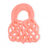 Sacs crochetés à la main Rose saumon néon