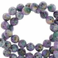 Pierres semi-précieuses 8mm rond mat Vert récif
