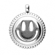 BY31® Breloques en acier Inox smiley Argenté