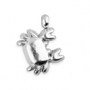 BY31® Breloques en acier Inox crabe Argenté