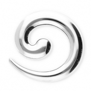 Broches accroche-regard en acier inox spirale Argent&eacute;