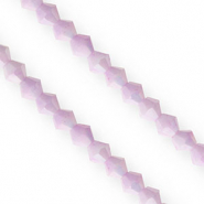 Perles à facettes bicone 6 mm Lilas-AB coating