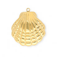 Breloques en acier Inox coquille Doré
