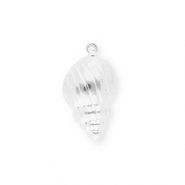 Breloques en acier Inox coquille Argenté