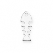 Breloques en acier Inox arête de poisson Argenté