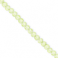 Perles &agrave; facettes 4x3&nbsp;mm disque Heishi Vert clair