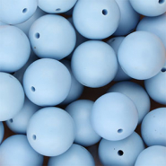 Perles en silicone 18 mm Bleu clair