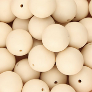 Perles en silicone 18 mm Beige nude