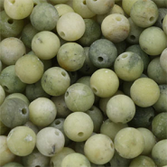 Pierres naturelles Serpentine 6mm mat Vert olive
