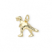 M&eacute;tal TQ laiton breloques dinosaure Dor&eacute;
