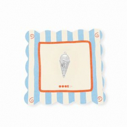 B0265-01BY3112/D7 BY31 ITALIAN LIFESTYLE CHARMS ICE CREAM CONE Silver