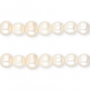 TQ Perles d’eau douce 8 mm Blanc naturel