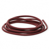 Cuir DQ rond 2 mm Marron cave