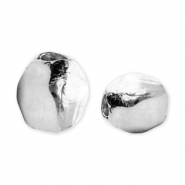 Perles en métal DQ hexagone Argenté antique (sans nickel)