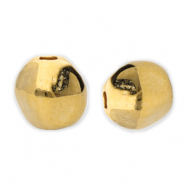Perles en métal DQ hexagone Doré (sans nickel)