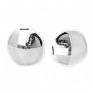Perles en métal DQ hexagone Argenté antique (sans nickel)