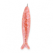 Breloques en céramique DQ® grecque sardine Rose corail