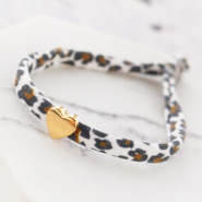Sets d'inspiration Bracelets et élastiques à cheveux avec du ruban élastique cousu imprimé léopard