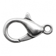 Fermoir mousqueton en métal DQ 23mm Argenté antique (sans nickel)