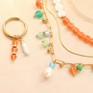 Nouveau Magnifique collection de perles en verre