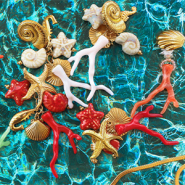 Nouveau Perles acryliques en forme de corail