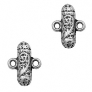 Breloques en métal TQ connecteur totum Boho argenté antique