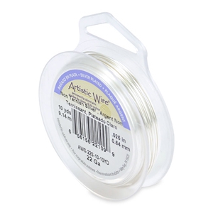 22 Gauge Artistic Wire Argent&eacute; anti-ternissement