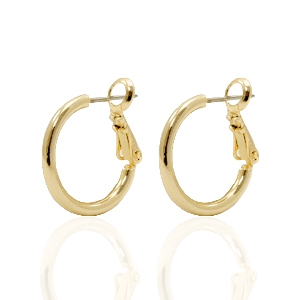 Boucles d'oreilles DQ cr&eacute;oles 18mm Dor&eacute;