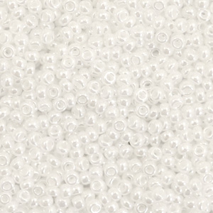 Perles de rocailles Miyuki 11/0 Ceylon white pearl 11-528