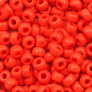 Perles de rocailles Miyuki 6/0 Opaque vermilion red 6-407