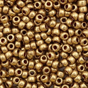 Perles de rocailles Miyuki 8/0 Metallic light bronze 8-457L
