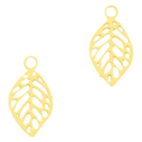 Pendentifs boh&egrave;mes feuille dor&eacute;