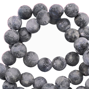 Pierres naturelles Labradorite 8mm mat Anthracite