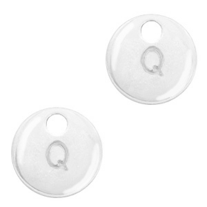 Breloques en m&eacute;tal Basic Quality lettre Q Argent&eacute; antique (sans nickel)
