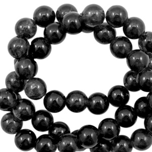 Pierres naturelles 6mm Noir opale