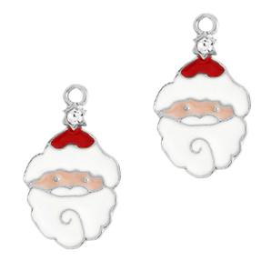 Breloques en m&eacute;tal Basic Quality p&egrave;re No&euml;l Argent&eacute;-blanc