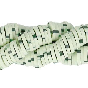 Perles Katsuki 6mm Vert cendre