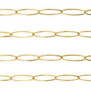 Appr&ecirc;ts en acier inox cha&icirc;ne maille jaseron maillons dor&eacute;