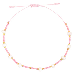 Bracelets tendance Miyuki + perles Rose