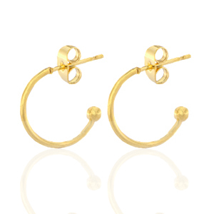 Boucles d'oreilles en acier Inox cr&eacute;oles Dor&eacute;