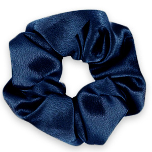 Chouchous pour cheveux soyeux Bleu profond