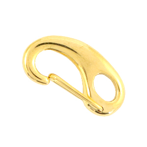 Appr&ecirc;ts en acier inox fermoir mousqueton 23mm Dor&eacute;