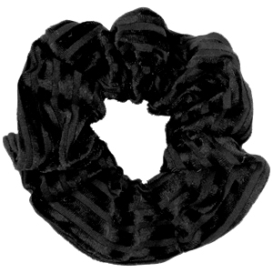 Chouchou pour cheveux en velours Noir